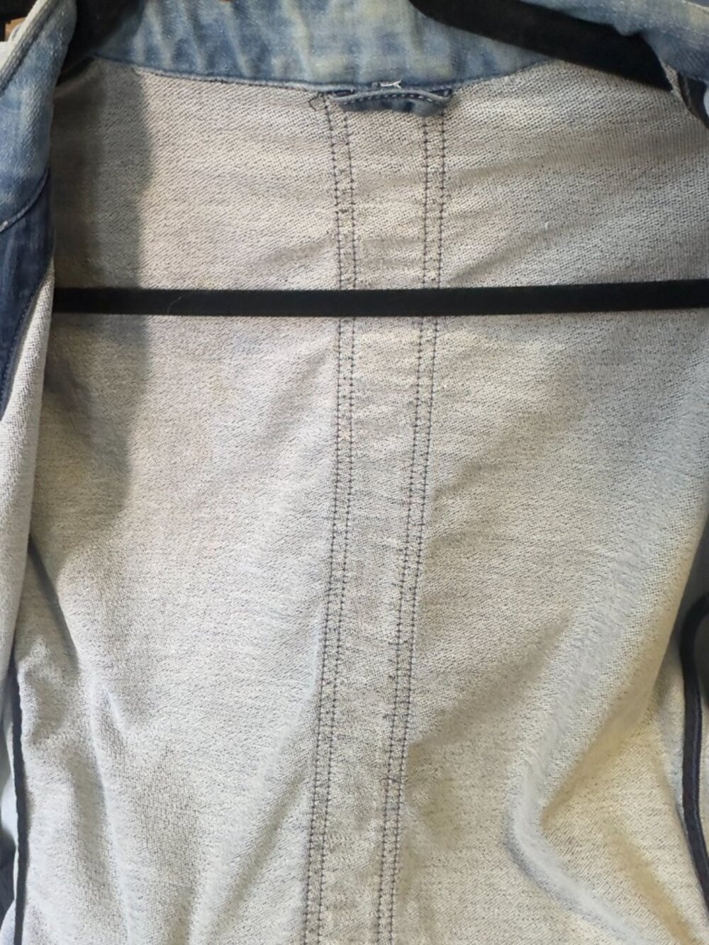 Diesel Two-Tone Distressed Denim Jacket - Picture 12 of 15